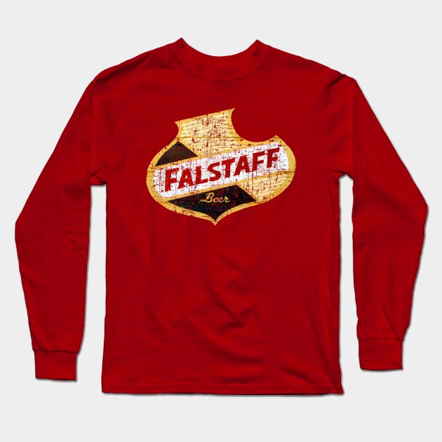 Falstaff Beer Long Sleeve T-Shirt by woodsman